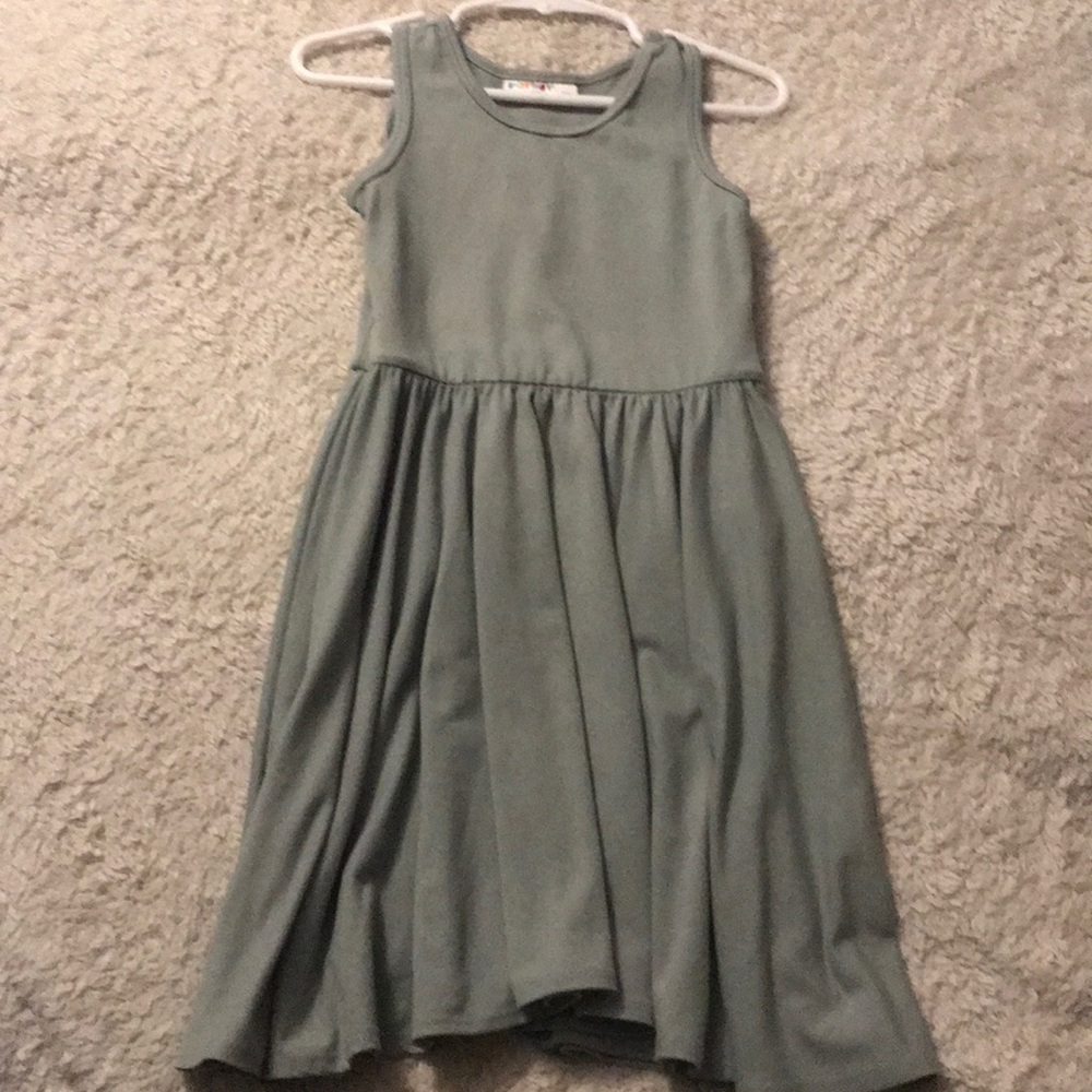 Dotdotsmile 3/4 green tank dress